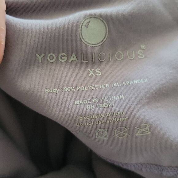 Yogalicious Lux High Waist Side Pocket 7/8 Ankle Leggings Extra Small - Picture 5 of 5